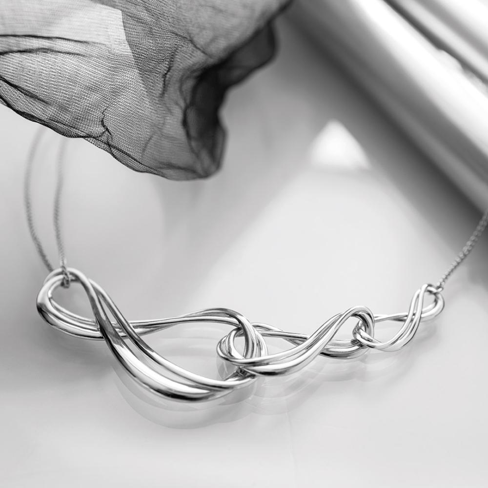 Infinity Trio Grande Necklace | Sterling Silver Jewellery by Kit Heath